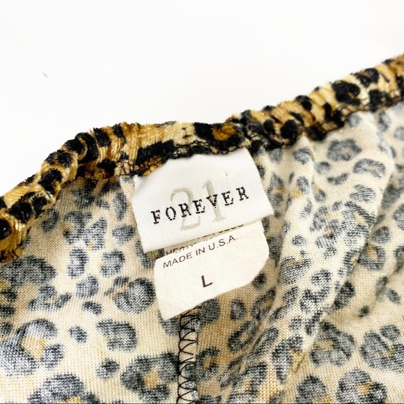 Forever21 Leopard Print Dress L - Picture 7 of 10